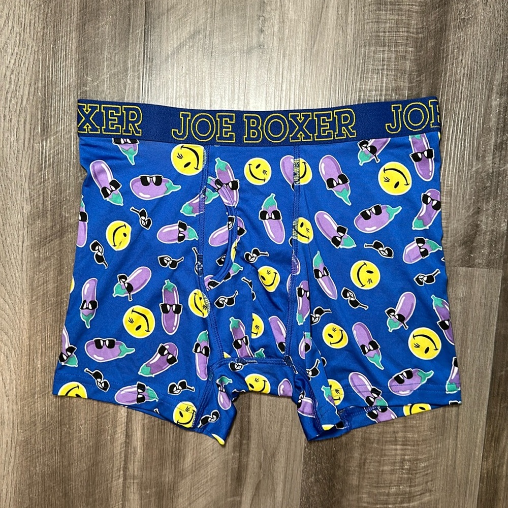 Joe Boxer Plums Microfiber Boxer Brief - Small